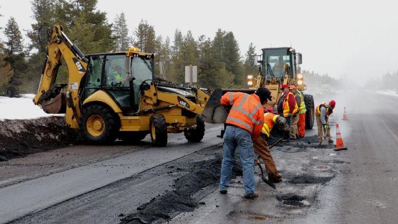 Professional pothole repair and surface patching